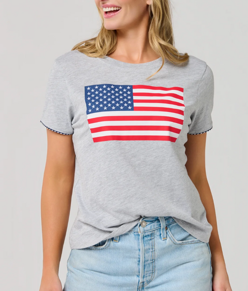 American Flag Relaxed Tee