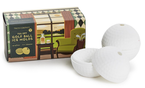 Tee Off Set of 2 Golf Ball Ice Mold in Gift Box