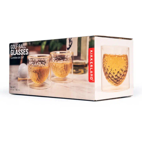 Golf Ball Glasses Set of 2
