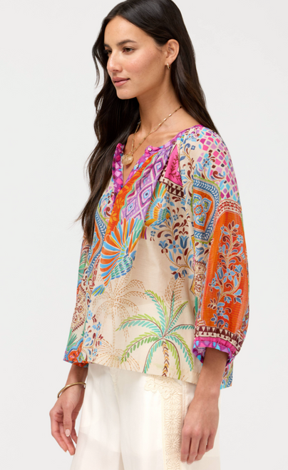 Avelar Michaella Peasant Blouse Top