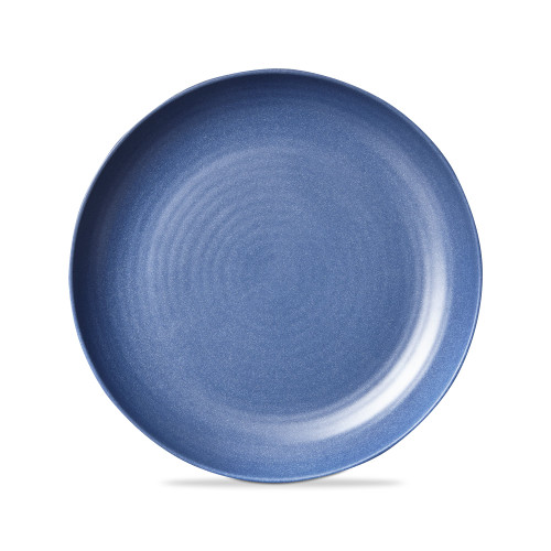 Brooklyn Melamine Salad Plate Blue Denim