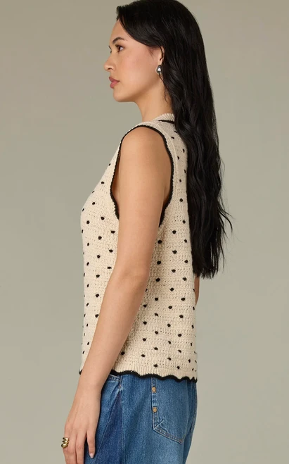 Wit & Wisdom's Scalloped Dot Sweater Tank