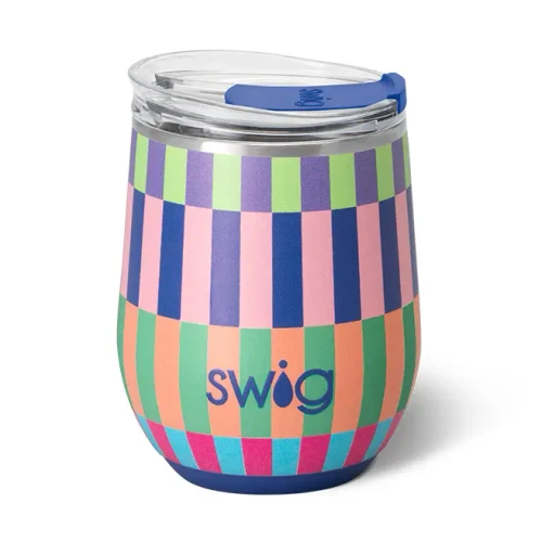 Brite Stripe Stemless Wine Cup
