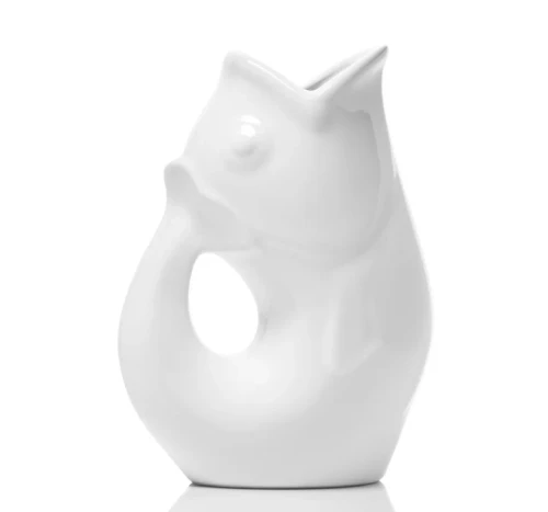 Gurgle Pot White Medium