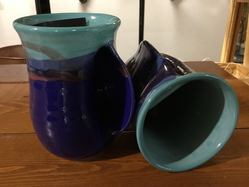 Clay Dark Blue Handwarmer Mug