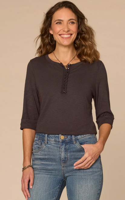 Democracy's Roll Cuff Henley T-Shirt
