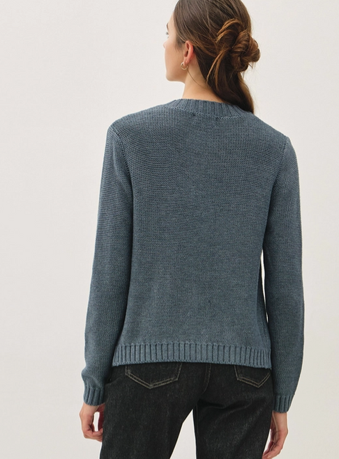 Ribbed Edge Open Cardigan