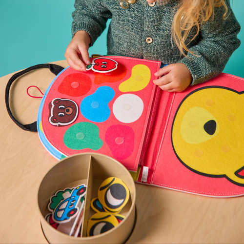 Montessori Playkit - Shapes and Colors Velcro Pieces