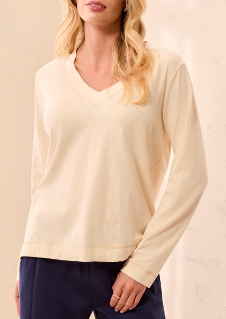 Moonstone Long Sleeve V-Neck T-Shirt