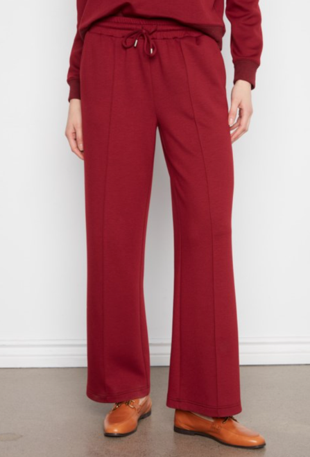 Merlot Skuba Knit Leisure Pant