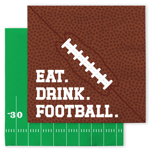 Swig's Eat Drink Football Cocktail Napkin
