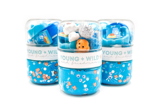 Grab & Go Dough Jar - Blue Pet