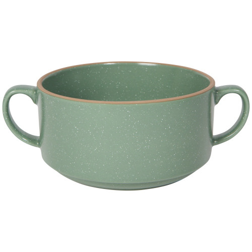 Elm Green Soup Bowl 2 Handles