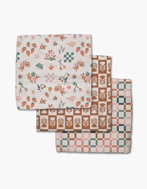 Flower Patch Dishcloth Set