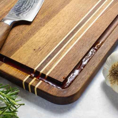 Rock and Branch Acacia Wood Cutting Board with Juice Groove