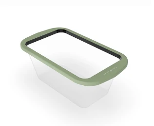 Look and Cook Clear Silicone Loaf Pan Moss