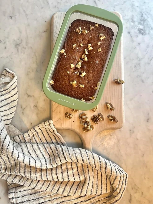 Look and Cook Clear Silicone Loaf Pan Moss