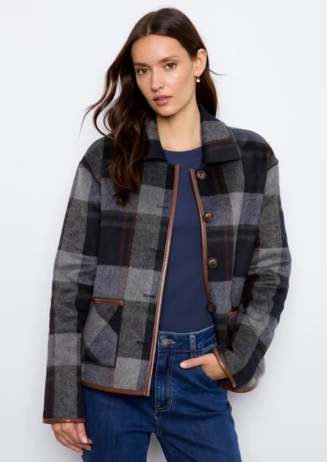 Charlie B's Reversible Plaid Button Jacket