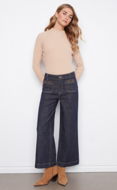 Charlie B's Patch Pocket Hardware Cropped Jean