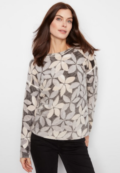 Winter Floral Reversible Sweater