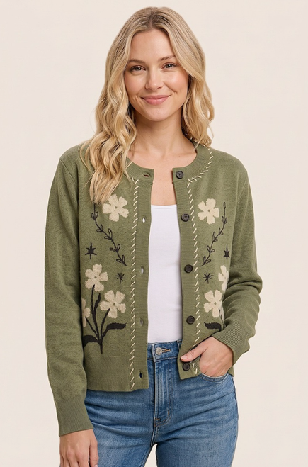 Floral Folkore Cardigan