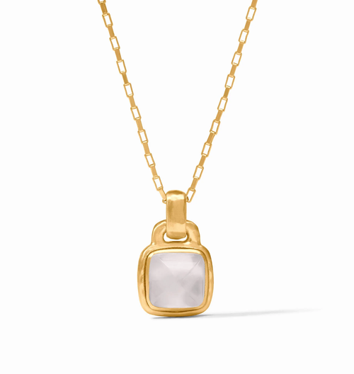 Sahara Solitaire Necklace - Crystal Clear
