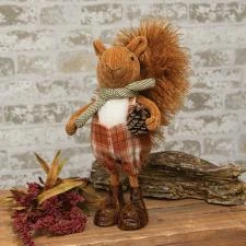 Standing Squirrel w/ Pinecone