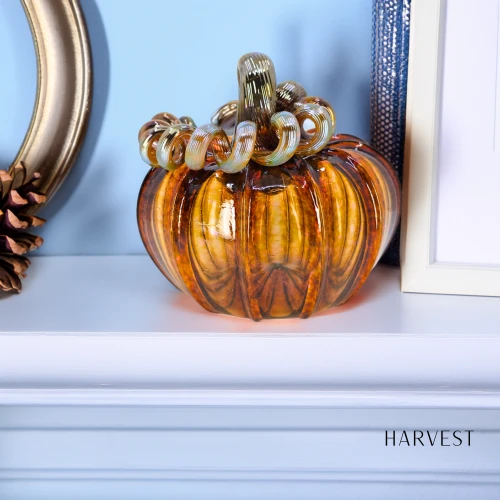 Glass Pumpkin Classic Mini Harvest