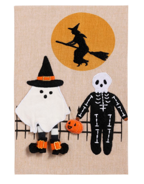 Trick Or Treaters Felt Appliqué Towel