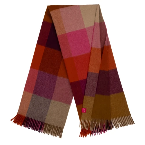 Southampton Home Throw - Merino Wool/Geometric Block Bold