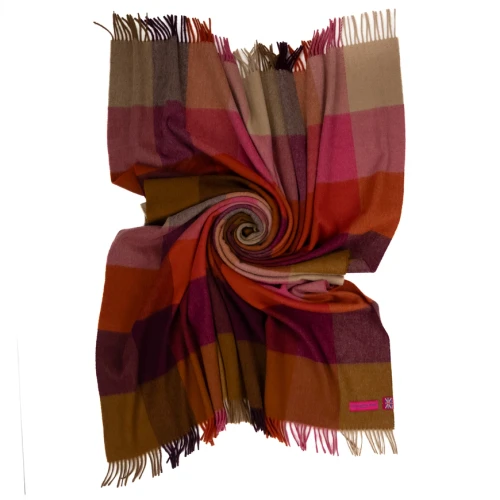Southampton Home Throw - Merino Wool/Geometric Block Bold