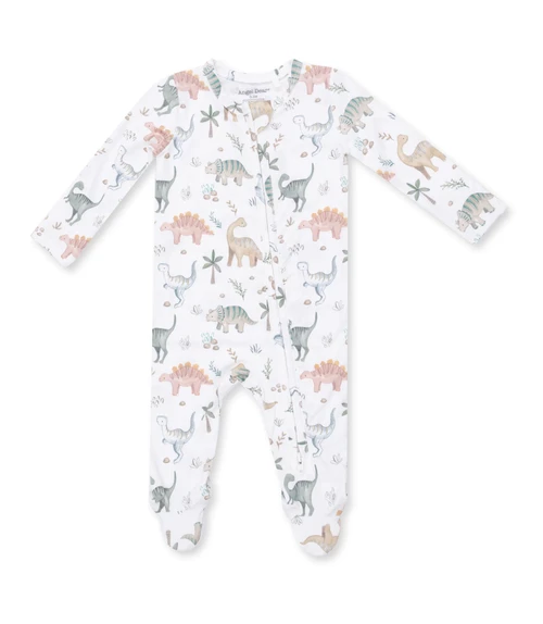 Sweet Baby Dinos 2 Way Zipper Footie