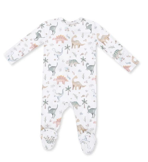 Sweet Baby Dinos 2 Way Zipper Footie
