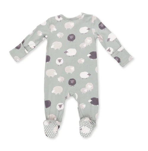 Black Sheep 2 Way Zipper Footie