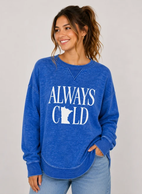 Always Cold Embroidered Sweatshirt