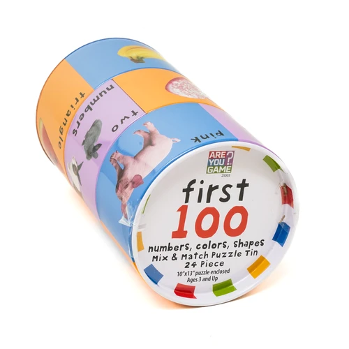 First 100 Numbers, Colors, Shapes Mix & Match Puzzle