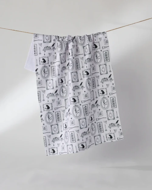 Haunted Gallery Tea Towel