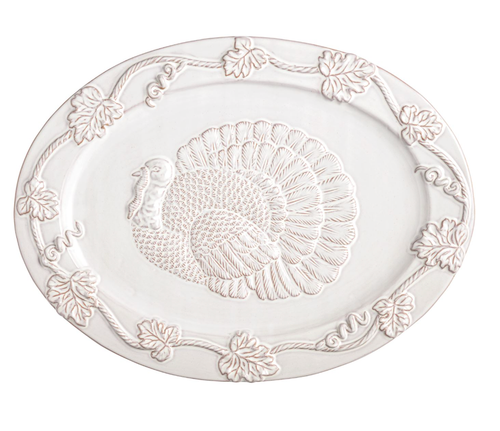 White Turkey Platter