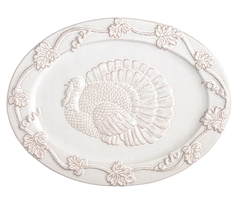 White Turkey Platter