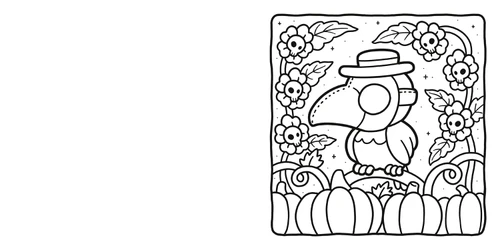 Spooky Cutie Coloring Book