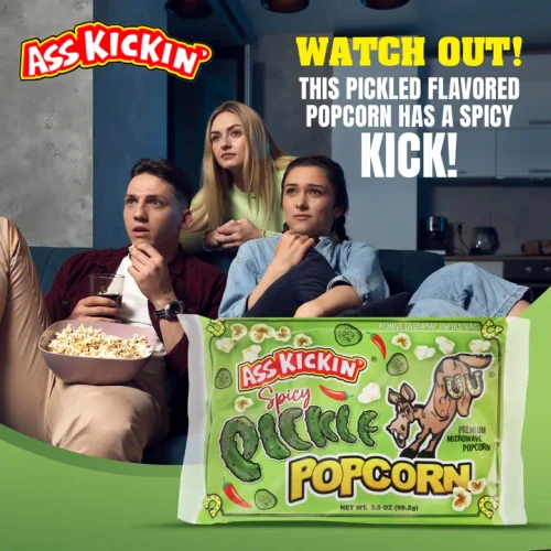 Ass Kickin Spicy Pickle Popcorn