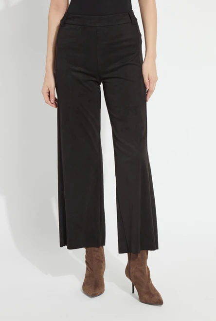 Vionette Suede Wide Leg Pant