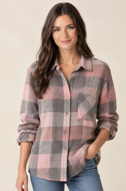 Sally Plaid Knit Top