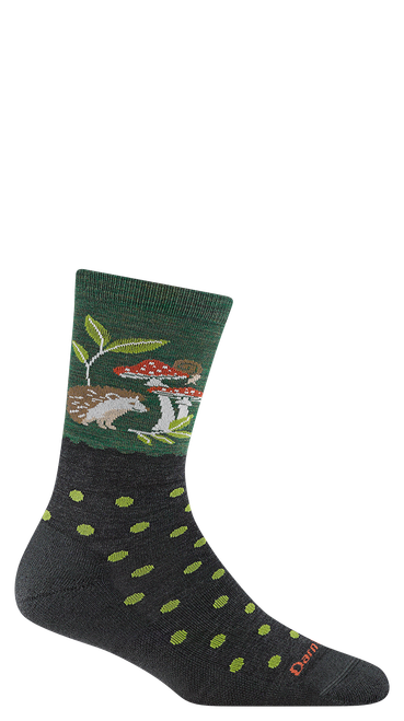 Hedgehog Moss Wild Life Crew Lightweight with Cushion Sock