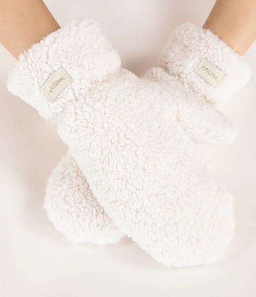 Fuzzy Faux Fur Mittens