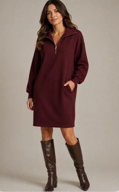 P. Cill Quarter Zip Dress