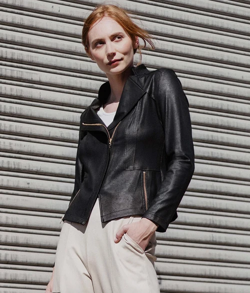Clara Liquid Leather Jacket