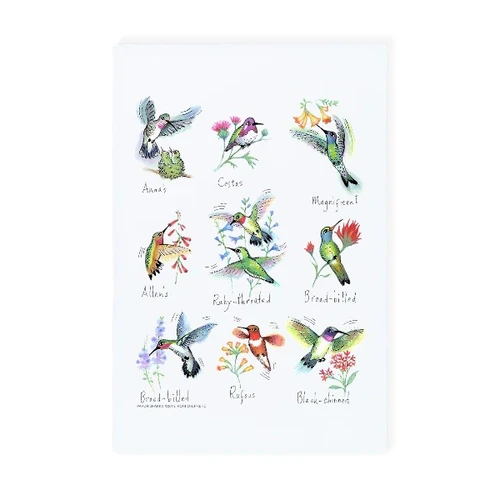 Hummingbirds 2 Towel