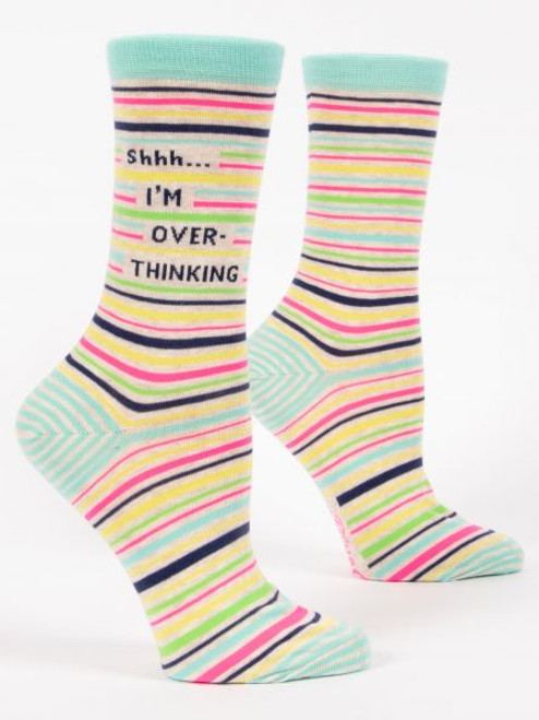 Shhh Overthinking Sock