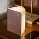 Mini Brown Leather Book Lamp